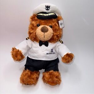 WONDER OF THE SEAS Plush Teddy Bear Boat Captain Royal Caribbean Cruise Line Toy